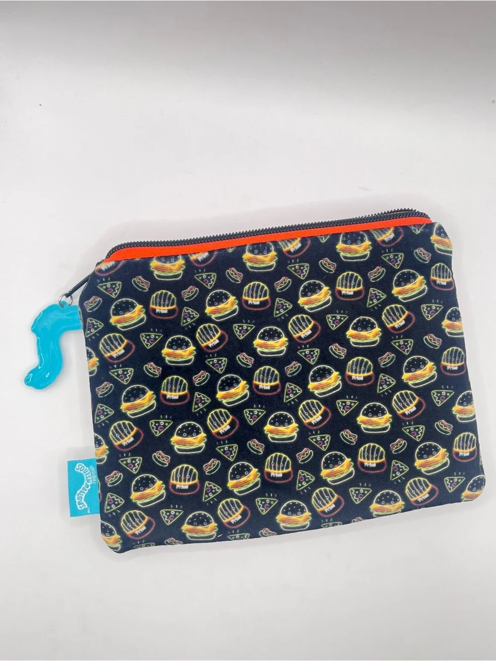 Squishmallows 'Sun's Out Buns Out' Burger Zip Pouch/Cosmetic Bag/Travel Bag